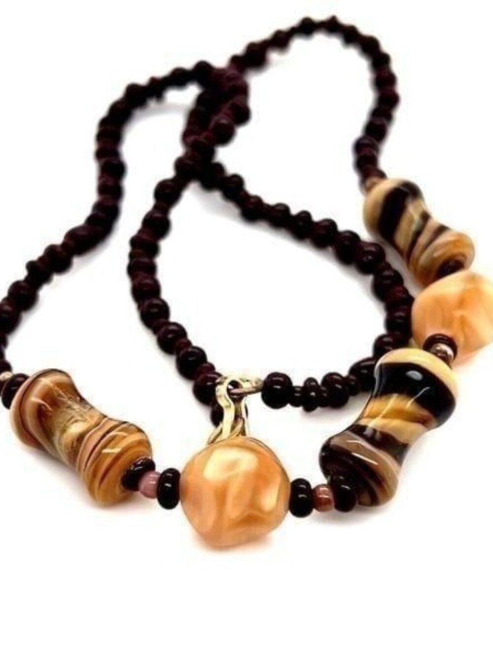 Brown Stone‎ Necklace (n3)
